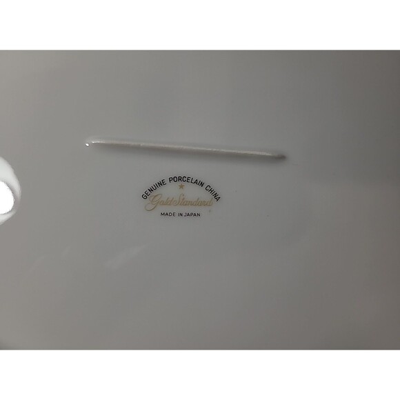 Gold Standard 14"  Serving Plate Genuine Porcelain China Made in Japan MCM - Picture 4 of 4